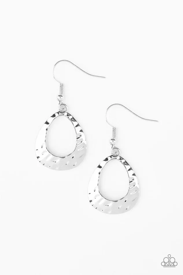 Paparazzi Jewelry Earrings Paparazzi Earring Radiantly Rugged Silver