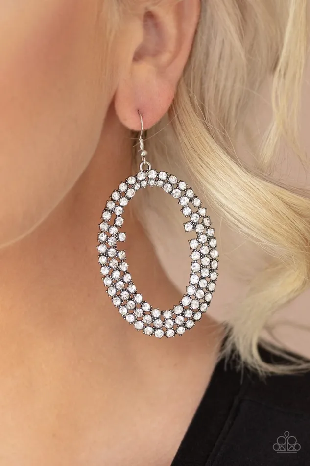 Paparazzi Jewelry Earrings Paparazzi Earring Radical Razzle White