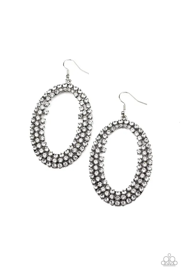 Paparazzi Jewelry Earrings Paparazzi Earring Radical Razzle White