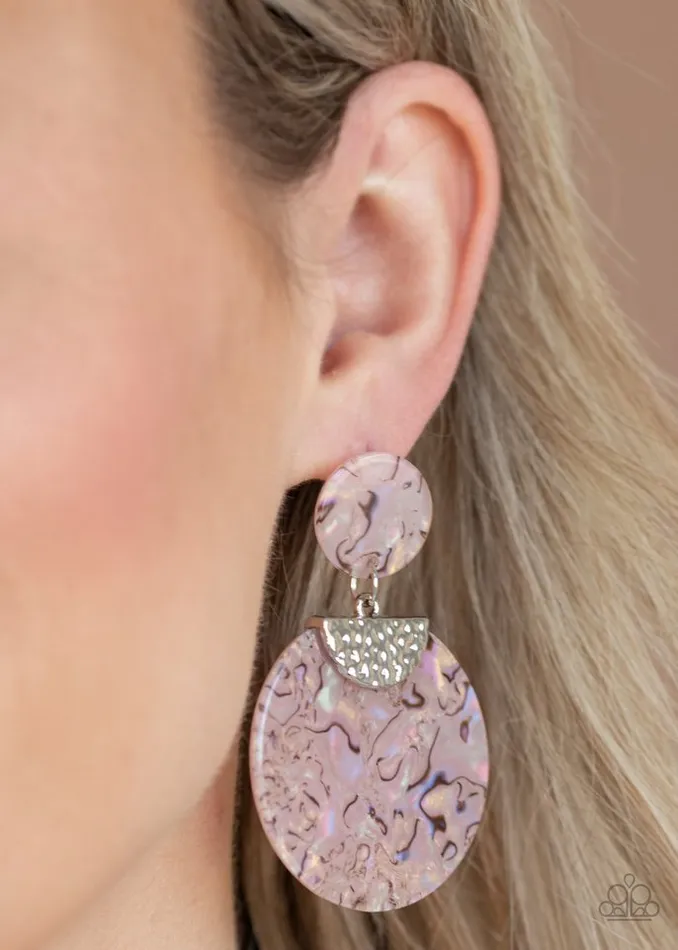 Paparazzi Jewelry Earrings Paparazzi Earring Really Retropolitan Pink