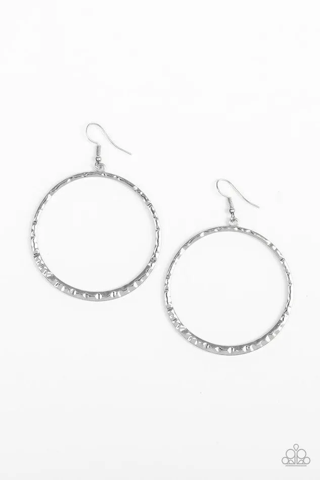 Paparazzi Jewelry Earrings Paparazzi Earring So Sleek Silver