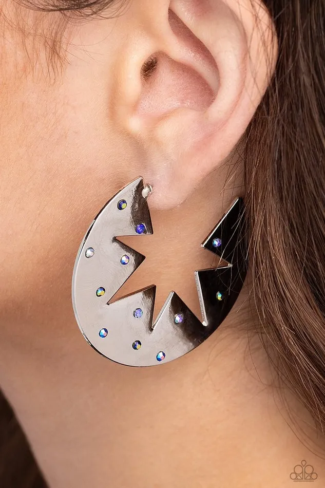Paparazzi Jewelry Earrings Paparazzi Earring Starry Sensation Blue