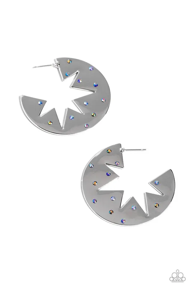Paparazzi Jewelry Earrings Paparazzi Earring Starry Sensation Blue Paparazzi Jewelry Earrings Paparazzi Earring Starry Sensation Blue