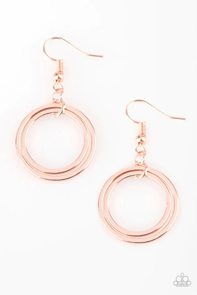 Paparazzi Jewelry Earrings Paparazzi Earring The Gleam Of My Dreams Rose Gold