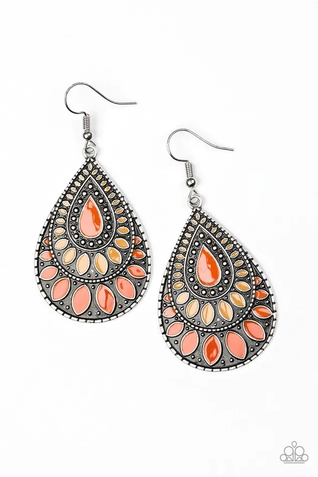 Paparazzi Jewelry Earrings Paparazzi Earring Westside Wildside Orange