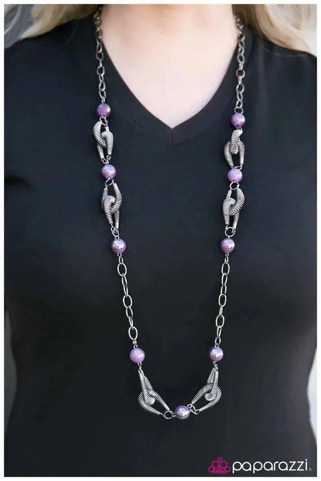 Paparazzi Jewelry Necklaces Paparazzi Necklace A Spring In My Step Purple
