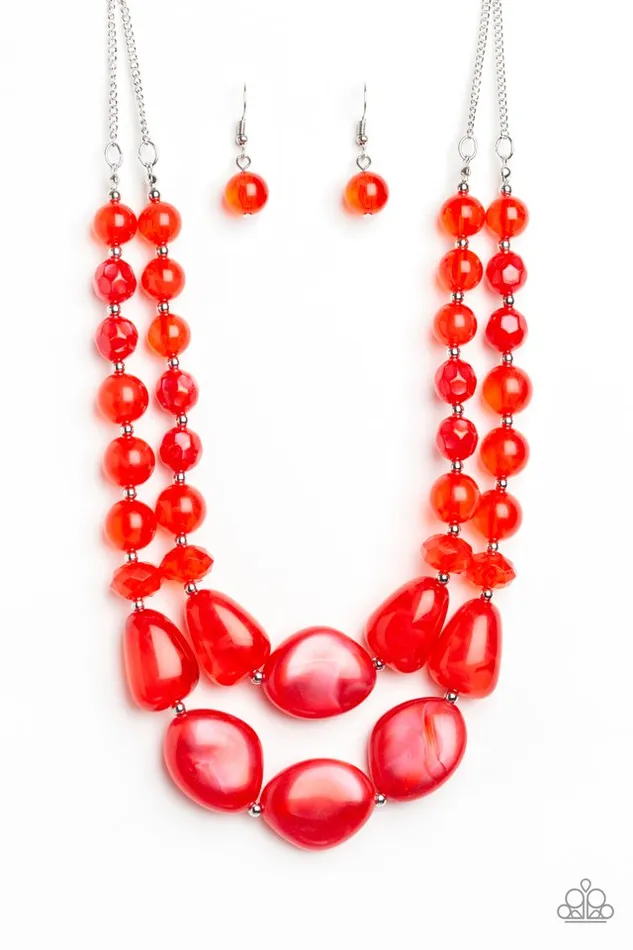 Paparazzi Jewelry Necklaces Paparazzi Necklace Beach Glam Red Paparazzi Jewelry Necklaces Paparazzi Necklace Beach Glam Red