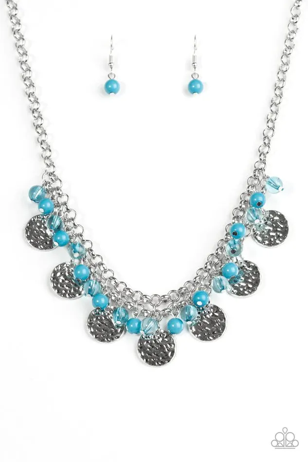 Paparazzi Jewelry Necklaces Paparazzi Necklace Beachfront Babe Blue