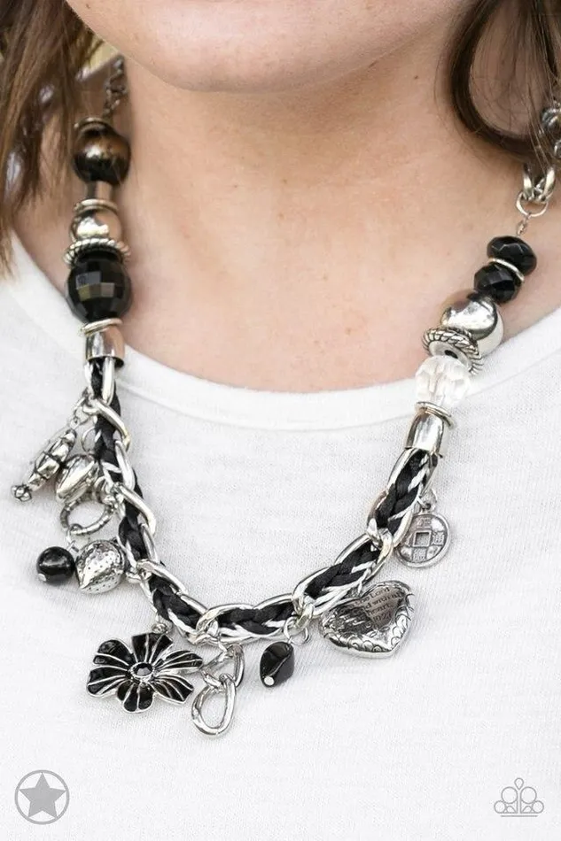 Paparazzi Jewelry Necklaces Paparazzi Necklace Blockbuster Charmed I Am Sure Black