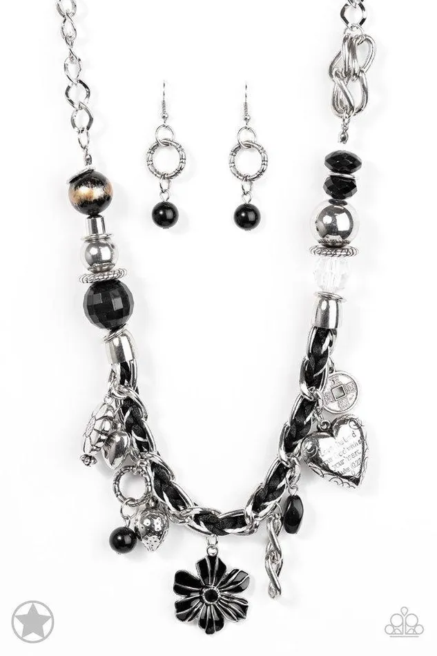 Paparazzi Jewelry Necklaces Paparazzi Necklace Blockbuster Charmed I Am Sure Black Paparazzi Jewelry Necklaces Paparazzi Necklace Blockbuster Charmed I Am Sure Black