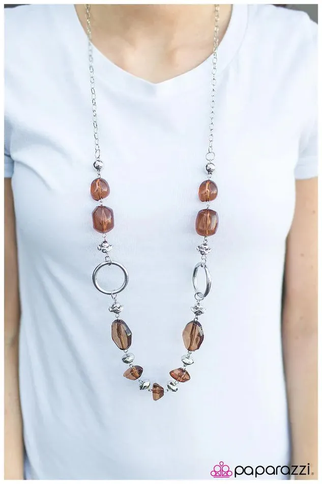 Paparazzi Jewelry Necklaces Paparazzi Necklace Cant Take My Eyes Off Of You Brown