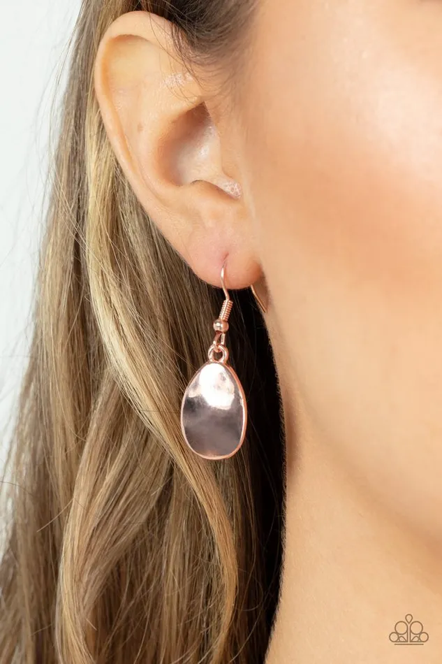 Paparazzi Jewelry Necklaces Paparazzi Necklace Cave Crawl Rose Gold