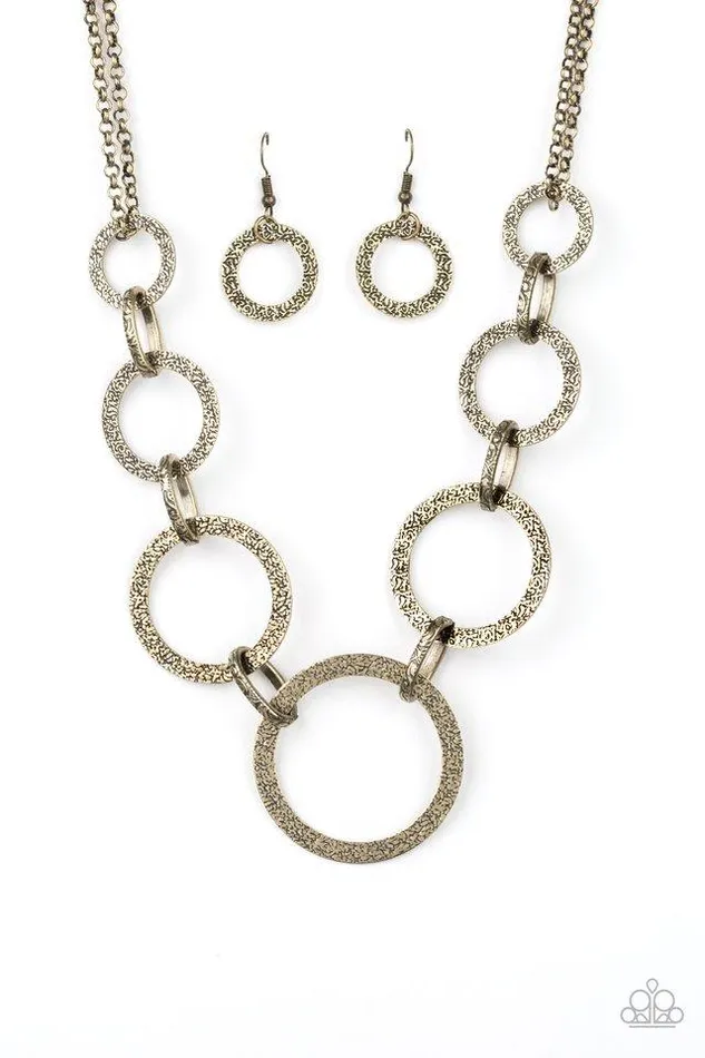 Paparazzi Jewelry Necklaces Paparazzi Necklace City Circus Brass