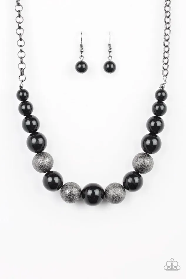 Paparazzi Jewelry Necklaces Paparazzi Necklace Color Me CEO Black Paparazzi Jewelry Necklaces Paparazzi Necklace Color Me CEO Black