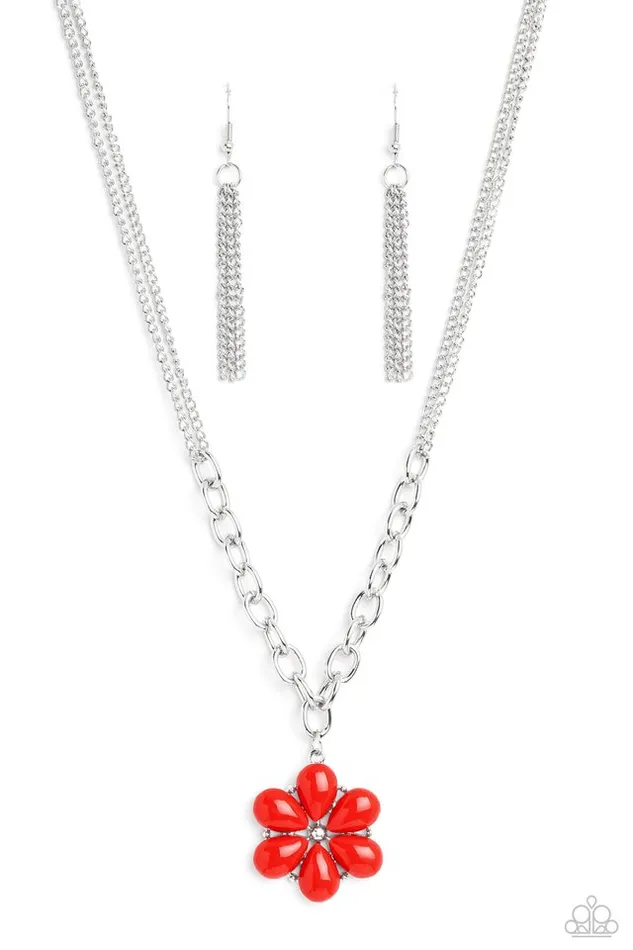 Paparazzi Jewelry Necklaces Paparazzi Necklace Dazzling Dahlia Red Paparazzi Jewelry Necklaces Paparazzi Necklace Dazzling Dahlia Red