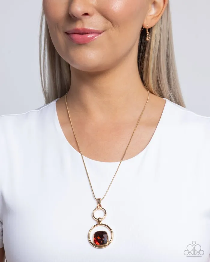 Paparazzi Jewelry Necklaces Paparazzi Necklace Debutante Delight Brown