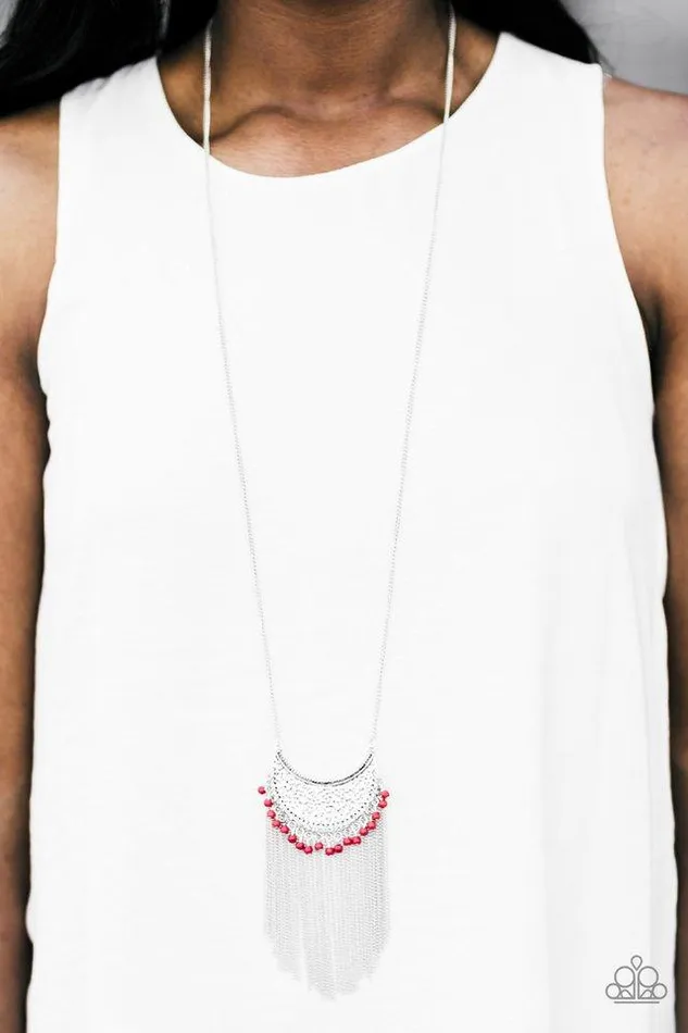 Paparazzi Jewelry Necklaces Paparazzi Necklace Desert Dancer Red