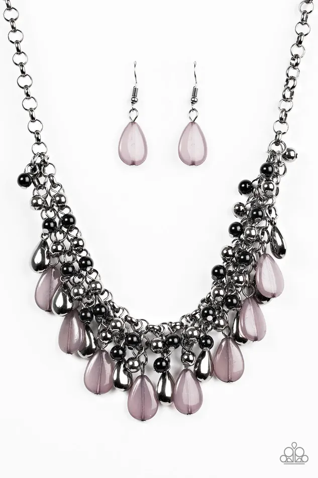 Paparazzi Jewelry Necklaces Paparazzi Necklace Diva Attitude Black