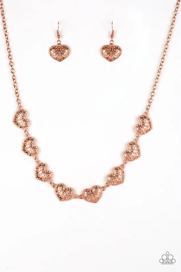 Paparazzi Jewelry Necklaces Paparazzi Necklace Easy To Adore Copper
