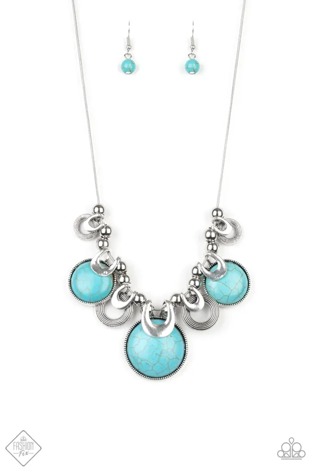 Paparazzi Jewelry Necklaces Paparazzi Necklace Elemental Goddess Blue