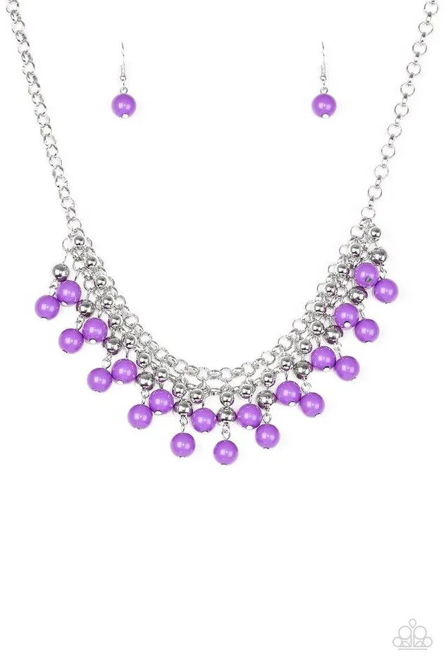 Paparazzi Jewelry Necklaces Paparazzi Necklace Friday Night Fringe Purple
