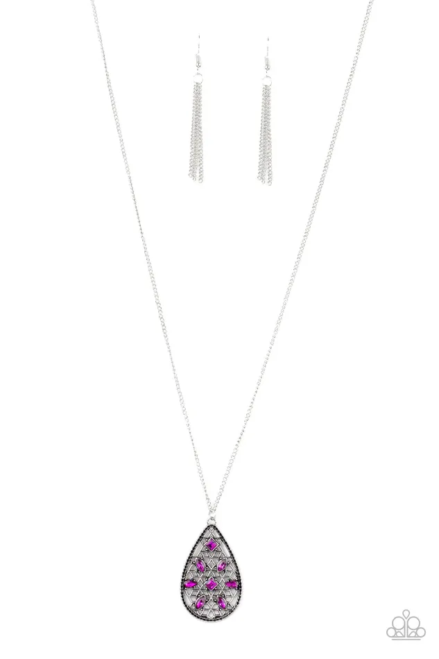 Paparazzi Jewelry Necklaces Paparazzi Necklace Gala Glimmer Pink