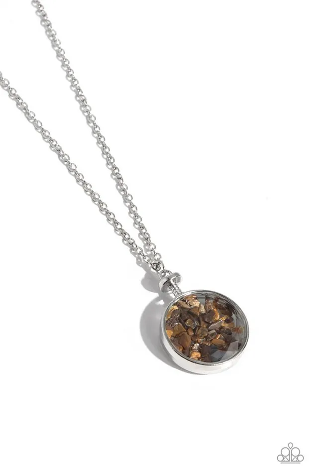 Paparazzi Jewelry Necklaces Paparazzi Necklace Geo Mine Brown Paparazzi Jewelry Necklaces Paparazzi Necklace Geo Mine Brown