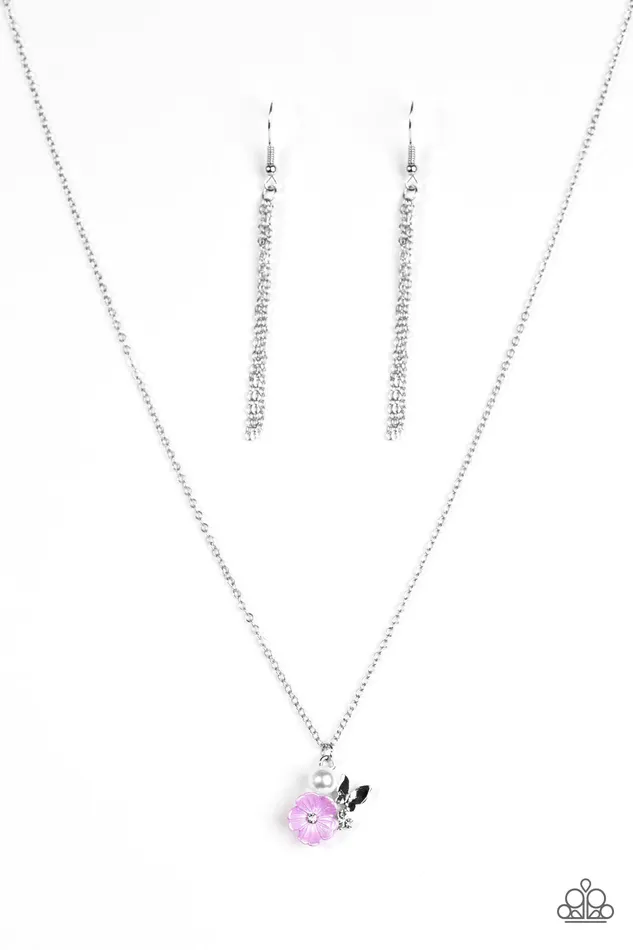 Paparazzi Jewelry Necklaces Paparazzi Necklace Girl Glimmer Purple
