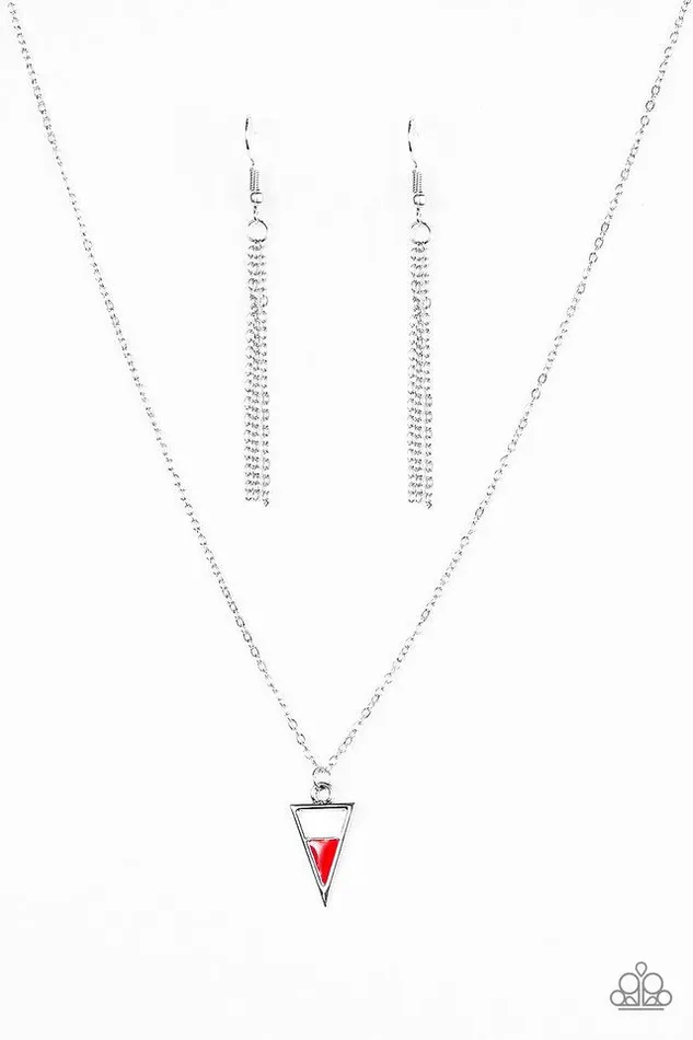Paparazzi Jewelry Necklaces Paparazzi Necklace Girl With Edge Red