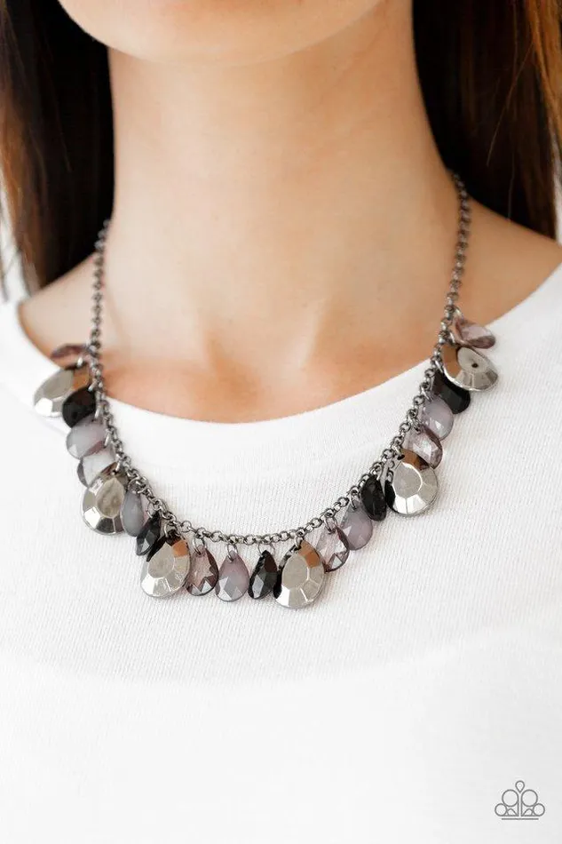 Paparazzi Jewelry Necklaces Paparazzi Necklace Hurricane Season Black