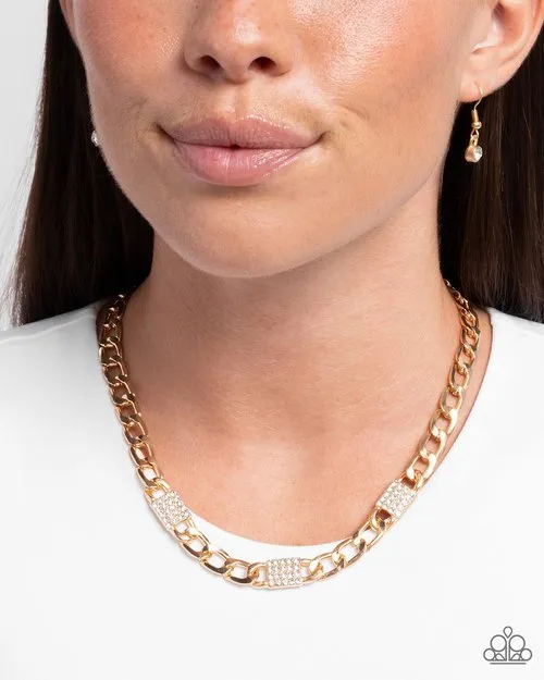 Paparazzi Jewelry Necklaces Paparazzi Necklace Impressive Independence Gold