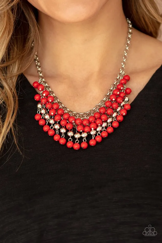 Paparazzi Jewelry Necklaces Paparazzi Necklace Jubilant Jingle Red