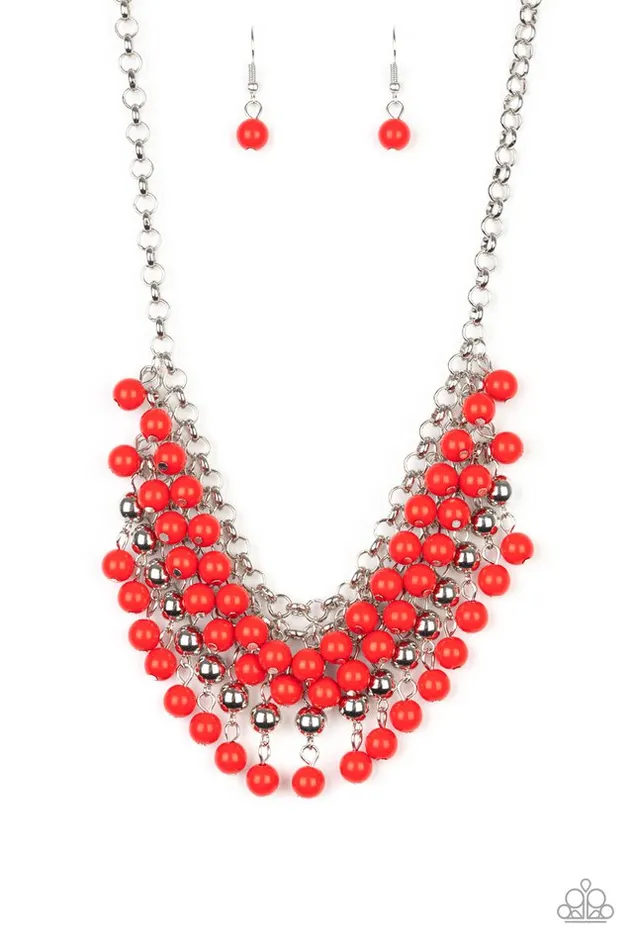 Paparazzi Jewelry Necklaces Paparazzi Necklace Jubilant Jingle Red Paparazzi Jewelry Necklaces Paparazzi Necklace Jubilant Jingle Red