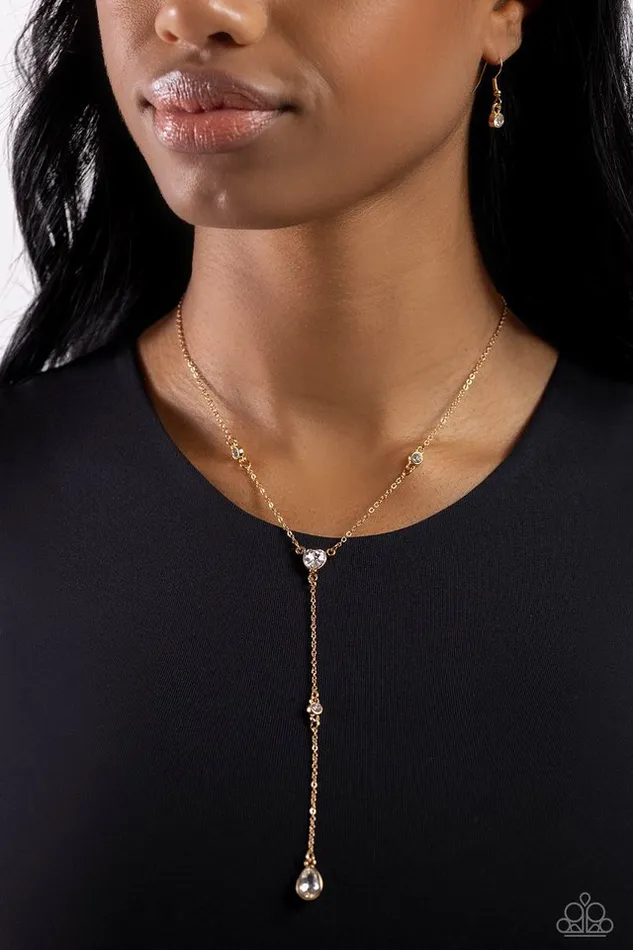 Paparazzi Jewelry Necklaces Paparazzi Necklace Lavish Lariat Gold