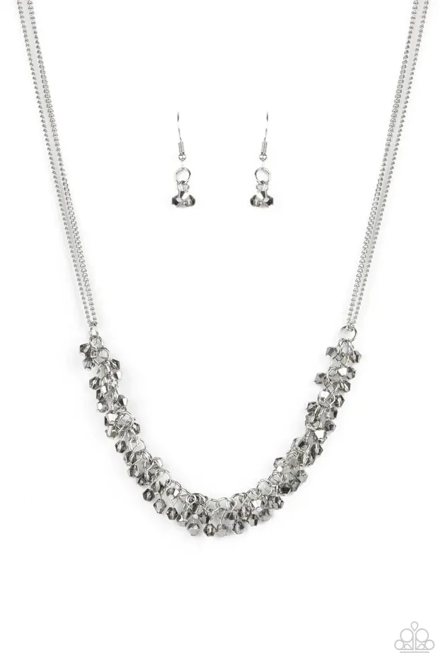 Paparazzi Jewelry Necklaces Paparazzi Necklace Let There Be TWILIGHT Silver