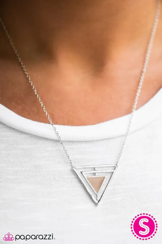 Paparazzi Jewelry Necklaces Paparazzi Necklace Lets GEO Girls Brown
