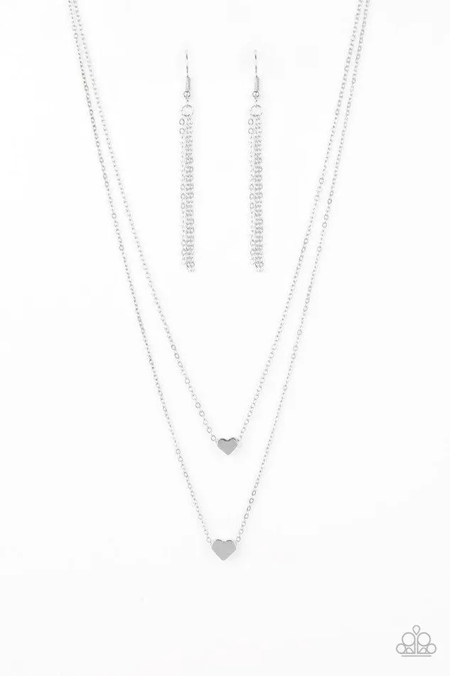Paparazzi Jewelry Necklaces Paparazzi Necklace Little Valentine Silver