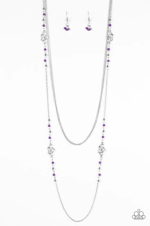 Paparazzi Jewelry Necklaces Paparazzi Necklace Love Every Day Purple
