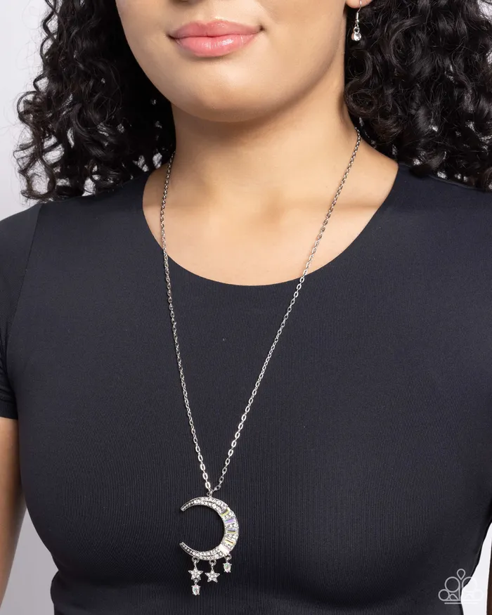 Paparazzi Jewelry Necklaces Paparazzi Necklace Lunar Landmark White