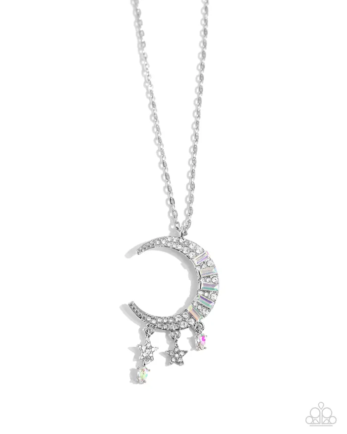 Paparazzi Jewelry Necklaces Paparazzi Necklace Lunar Landmark White