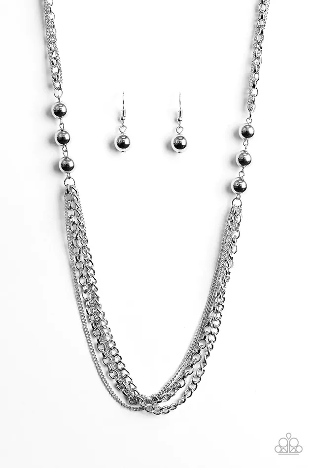 Paparazzi Jewelry Necklaces Paparazzi Necklace Metal Musical Silver