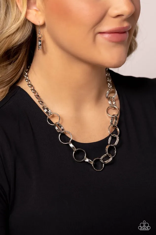 Paparazzi Jewelry Necklaces Paparazzi Necklace Metro Medley Silver