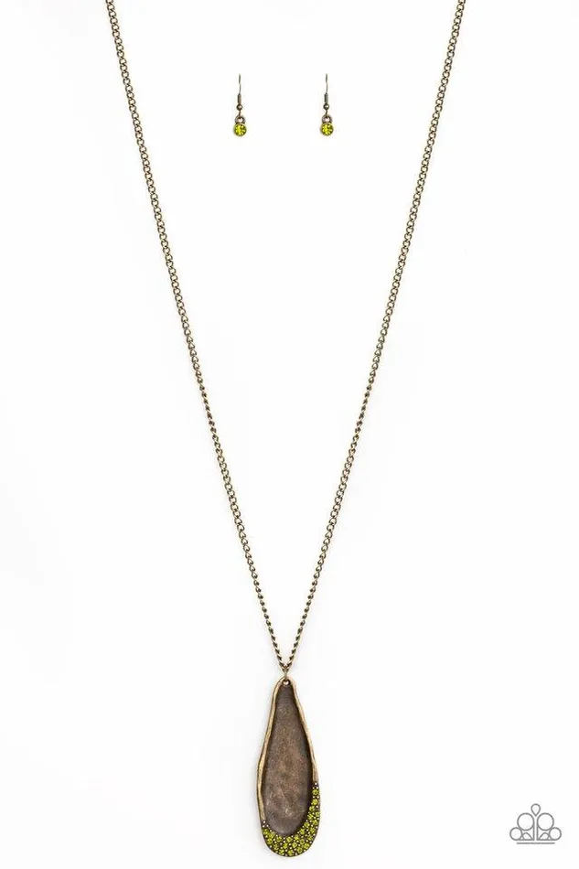Paparazzi Jewelry Necklaces Paparazzi Necklace Metro Storm Green