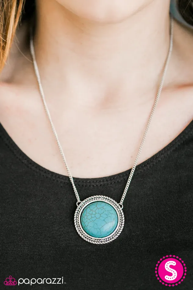 Paparazzi Jewelry Necklaces Paparazzi Necklace Oh My Oasis Blue