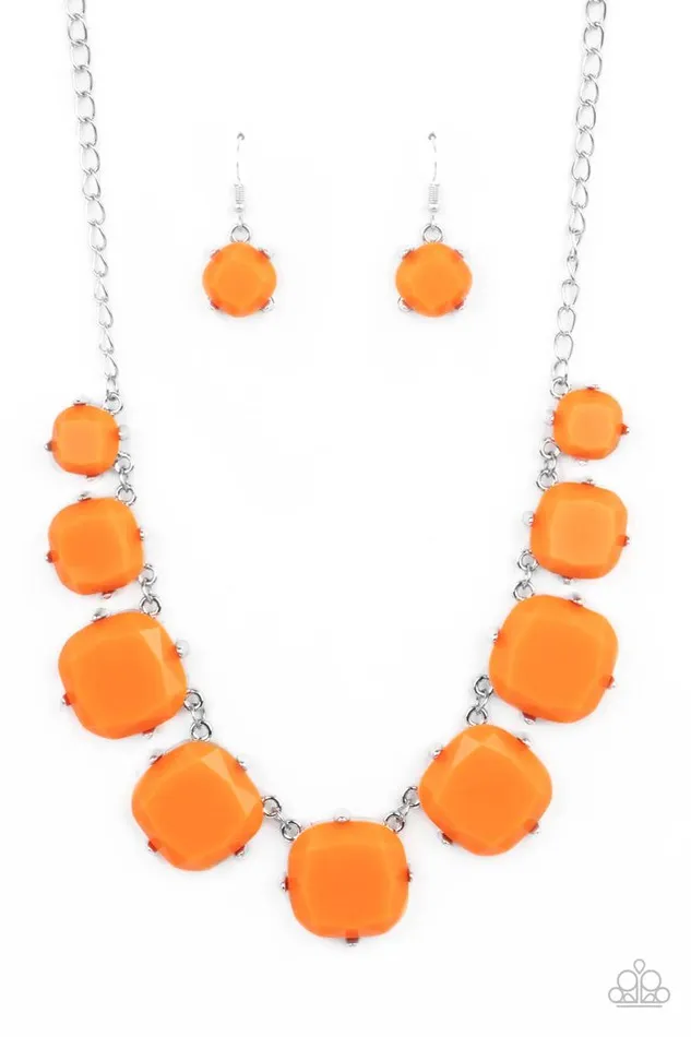 Paparazzi Jewelry Necklaces Paparazzi Necklace Prismatic Prima Donna Orange Paparazzi Jewelry Necklaces Paparazzi Necklace Prismatic Prima Donna Orange