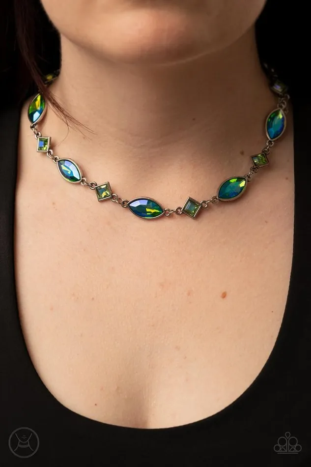Paparazzi Jewelry Necklaces Paparazzi Necklace Prismatic Reinforcements Green