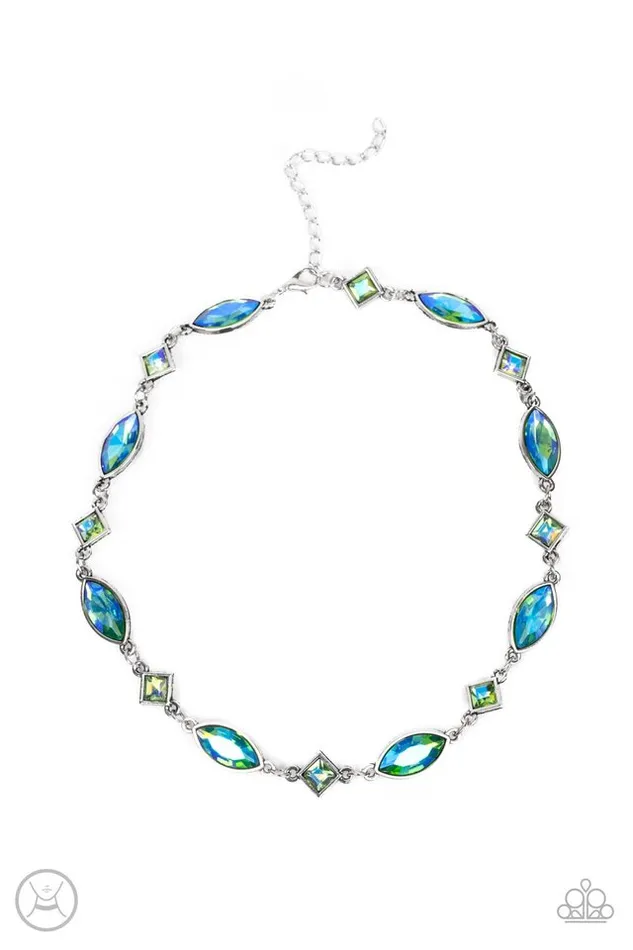 Paparazzi Jewelry Necklaces Paparazzi Necklace Prismatic Reinforcements Green Paparazzi Jewelry Necklaces Paparazzi Necklace Prismatic Reinforcements Green