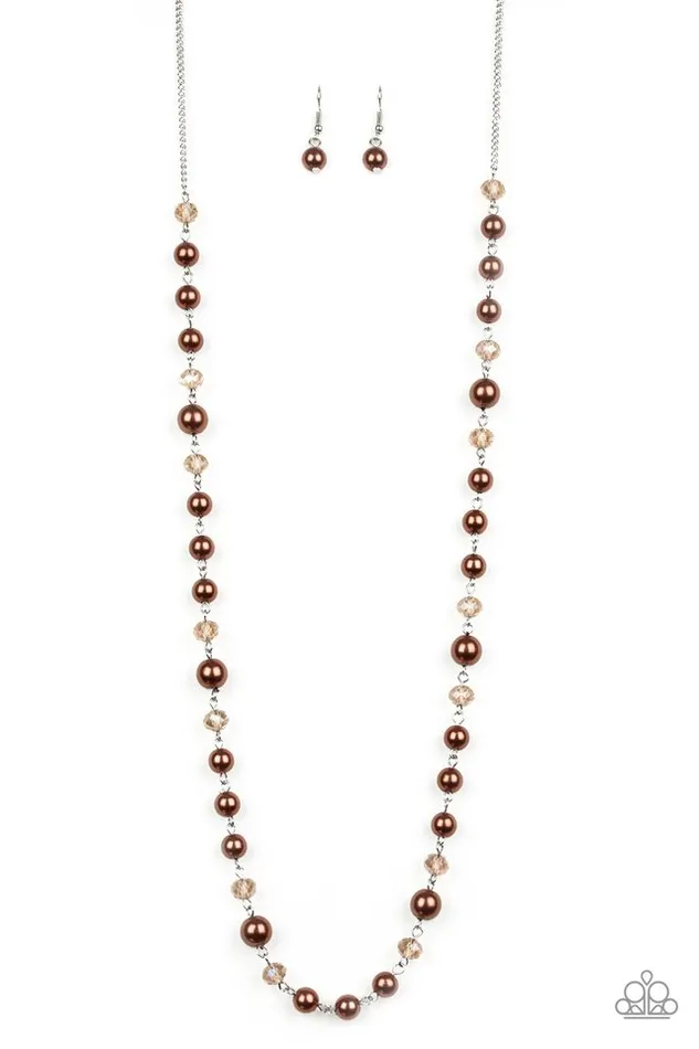 Paparazzi Jewelry Necklaces Paparazzi Necklace Pristine Prestige Brown Paparazzi Jewelry Necklaces Paparazzi Necklace Pristine Prestige Brown