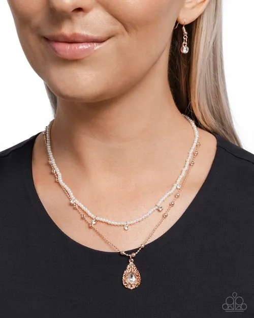 Paparazzi Jewelry Necklaces Paparazzi Necklace Radiant Reminder Gold