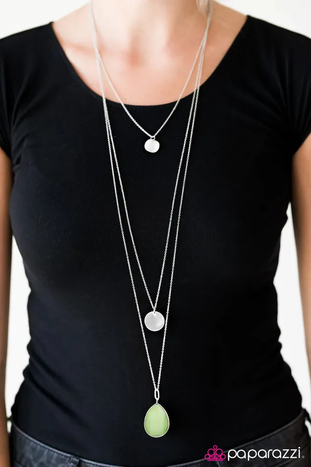 Paparazzi Jewelry Necklaces Paparazzi Necklace RAIN Supreme Green